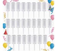 Générique Cake Push Pop Containers, 26 PC Easter Cake Push-Pops, Reusable Food-Grade Clear Push- Up Cake Shooter with Cutter Tool for Birthday, Wedding, Party (50 pcs)