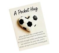 Générique Câlins Émotionnels De Poche De Noël, Câlins De Poche De Football Faits À La Main avec Carte-Cadeau, Ornement Souvenir Cœur pour Les Joueurs, La Famille, Le Confort Et Le Courage