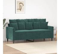Générique Canapé à 2 Places Vert foncé 140 cm Velours,Meubles,Canapés,Vert,23.35 KG,359305