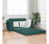 Générique Canapé-Lit 60cm Vert Foncé Tissu, Convertible Moderne avec Cadre Métal et Contreplaqué, Housses de Coussin Amovibles pour Petit Espace, Confortable Assis et Dormir