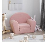 Générique Canapé-lit Enfant Rose en Peluche Douce - Deux en Un Confort et Sécurité - Design Ergonomique avec Housse Amovible Idéal pour Lecture Jeu ou Sieste