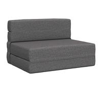 Générique Canapé-lit Pliant Gris Clair 100x80x60 cm, Convertible en Matelas pour Salon ou Chambre, Tissu Polyester Doux et Respirant avec Housse zippée Amovible et Fermeture Velcro, Design