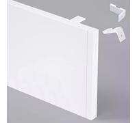 Générique Cantonnière occultante élégante en Aluminium pour Salle de Bain, Baie vitrée et Salon - Hauteur : 10,5 cm, Longueur : 2,2 m - Solutions de décoration intérieure Modernes