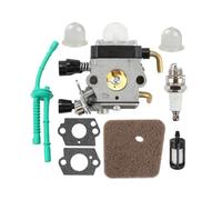 Générique Carburateur de débroussailleuse pour Coupe Gazon Carburateur Kit Tondeuse À Gazon Air Filtre Carburant Joint Carb pour STIHL FS38 FS45 FS46 FS55 KM55