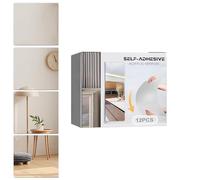 Générique Carreaux De Miroir pour Mur,12 Pièces D'Autocollants Acryliques Carrés Adhésifs | Miroir D'Entraînement 9.9 X 9.9 Centimètres,pour Décoration D'Intérieur du Placard, du Salon, Garage Et Mur