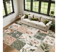 Générique Carreaux Fleur Tapis Patchwork Salon 200x250cm