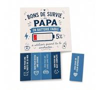 Générique Carte à bons détachables Bons de Survie du Papa - Carte cadeau humoristique 10 x 15 cm - Futur papa