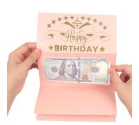 Générique Carte Anniversaire pour Argent - Portefeuille Cadeau Pliable en Papier 18x76cm | Enveloppe Surprise Extensible pour Garçons et Filles | Souvenir Festif pour Célébrations d’Anniversaire