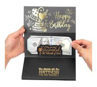 Générique Cartes D'argent D'anniversaire - Enveloppes Pour L'argent Des Cadeaux, Enveloppe De Voeux Pliable Pour Boîte Créative, Superbes Cartes D'anniversaire Pour, Adolescents, Adultes, Hommes