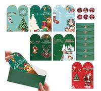 Générique Cartes de Noël à offrir 6 cartes postales en pour les fêtes | set de Noël avec stickers et enveloppes pour garçons filles maison bureau école Nouvel An femmes hommes maman