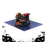 Générique Cartes De Vœux Halloween | Carte Sorcière Halloween 3D | Collection Souvenir Pour Et Adultes Avec Enveloppe Pour Cheminée Table À Manger Table De Chevet