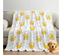 Générique Cartoon Cute Couverture en Flanelle Douce Animal Duck - Couverture Polaire Super Chaude, Haute Qualité, Poils Confortables, pour Canapé, Lit et Salon 180cm x 200cm