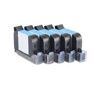 Générique Cartouche d'encre Rechargeable 2588 2588+, 12.7mm | Solvant, séchage rapide, noir rouge bleu jaune blanc, 42 ml, environ 800 000 caractères(1PCS Black)