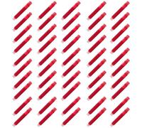Générique Cartouches Encre Rouge en Plastique Ergonomique Recharge Facile à Installer Lot de 100 pour Stylos-plumage pour Usage Scolaire et Bureau
