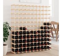 Générique Casier à vin en pin Massif 112,5x23x123,5 cm, étagère pour 120 Bouteilles, Rangement pour Cuisine, Salle à Manger, Cave à vin avec Fixation Murale