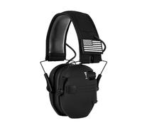 Générique Casque antibruit actif pour la chasse - Écouteurs électroniques avec réduction du bruit - Casque pliable avec microphones directionnels - Arceau réglable - Prise externe