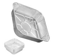 Générique Casseroles en aluminium robustes, 100 pièces, plaques de cuisson | Casseroles de cuisson en papier d ' aluminium de 8 pouces pour les Barbecues en plein air, la cuisine en intérieur,