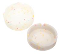 Générique Cendrier Facile à Nettoyer, pour Sessions de Fumée Nocturnes et Rond en Silicone Lumineux 2pcs Grosse Capacité Décoration Intérieure