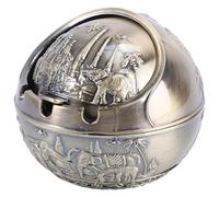 Générique Cendrier Marocain en Alliage de Zinc D'éléphant, Cendrier Design Créatif pour Décoration de Maison et Rangement de Cendres