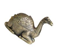 Générique Cendrier Métallique Coupe-Vent De Style Vintage en Alliage De Zinc avec Couvercle, Élégant, Grand Format, pour Usage Bureau Et Extérieur, Accessoire pour Fumeurs