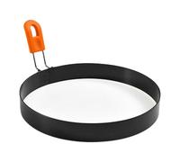 Générique Cercle à œufs de 15 Cm avec Poignée En Silicone Réutilisable et Facile à Nettoyer. Idéal pour Les Omelettes, Les Hamburgers, Les Sandwichs et Bien Plu