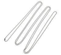 Générique Chaîne à Billes en Métal Argenté Accessoire de Réparation Pratique et Solide pour Stores Enrouleurs avec Boucle Métallique pour Rideaux Verticaux