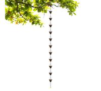 Générique Chaîne de Pluie | 260 cm Chaîne Lourde Décorative pour Gouttière | collectrice d'eau de Pluie,pour Jardin Extérieur Maison Cour Patio Paysager Trottoir