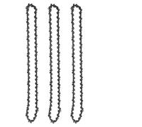 Générique Chaîne de tronçonneuse 18 Inch Metal Chainsaw Chain Spare Parts 62 Drive Links Saw 3/8" Pitch Electric 0.050" Gauge Accessory For Wood Cutting(3pcs)