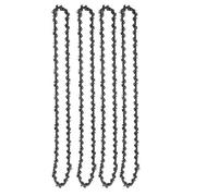 Générique Chaîne de tronçonneuse 18 Inch Metal Chainsaw Chain Spare Parts 62 Drive Links Saw 3/8" Pitch Electric 0.050" Gauge Accessory For Wood Cutting(4pcs)