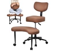 Générique Chaise De Méditation, Chaise De Bureau Ergonomique À Piètement Croisé, Tabouret Pivotant À 360°, Réglable en Hauteur, Chaises De Bureau Adaptée Aux Personnes Atteintes De TDAH