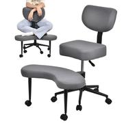 Générique Chaise De Méditation, Chaise De Bureau Ergonomique À Piètement Croisé, Tabouret Pivotant À 360°, Réglable en Hauteur, Chaises De Bureau Adaptée Aux Personnes Atteintes De TDAH