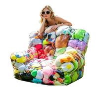 Générique Chaise de Rangement Peluches, Organisateur Pliable pour Poupées Douces, Pouf Organisateur De Peluches, pour Adolescents Adultes Parents Maison Appartement Crèche Salon Chambre Bureau