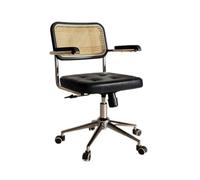 Générique Chaise D'ordinateur Ergonomique, Chaise De Bureau, Tabouret D'étude avec Accoudoirs, Angle D'inclinaison du Siège : 90-120°, Siège Confortable for La Chambre(Black)