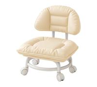 Générique Chaise Roulante Chaise Basse Rembourrée avec et roulettes | Tabouret De Travail Pour Bureau, Salon, Bar, Boutique, Cuisine, Coiffeuse, Travail, Dessin, Garage, ,