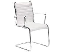 Générique Chaise Visiteur Andrea Simili Cuir (Blanc)