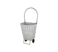 Générique Chariot à bûches osier acier PVC 46x37x89 cm