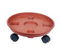 Générique Chariot à Plantes, Plateau à roulettes, Soucoupe pour Plantes, Chariot à Palettes, Support Rond pour Plantes en Polypropylène Résistant, Idéal pour Di, 33CM