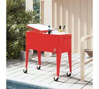 Générique Chariot à roulettes pour glacières Rouge 92x43x89 cm, Maison & Jardin, Arts de la Table & Arts culinaires, Supports pour Aliments & Boissons, Glacières, Rouge, (Poids 18.74KG)