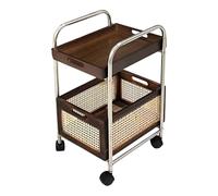Générique Chariot de Rangement à roulettes, Chariot Utilitaire, étagère Mobile avec Poignées, Organisateur D'étagères à roulettes pour Salon, Chambre Ou