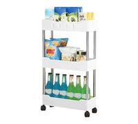 Générique Chariot de Rangement à roulettes étroit Multicouche pour organisateurs de Cuisine de Salle de Bain, étagère Mobile Peu encombrante avec roulettes, d ' organisateurs de de Salle de Bain