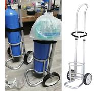 Générique Chariot léger et réglable pour Bouteilles d'oxygène, Support de Rangement de gaz avec chaîne de sécurité pour Un Transport Facile, idéal pour Les Bouteilles d'azote et Un Usage Domestique.