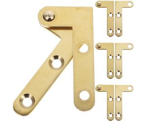 Générique Charnières à Pivot en Cuivre Rotatives pour Fenêtres et Portes en Bois, Résistantes la Déformation, 4 Sets pour Bureau et Maison, Quincaillerie Solide et Fonctionnelle