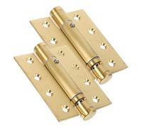 Générique Charnières à Ressort de Porte à Fermeture Automatique en Alliage D'aluminium, 2pcs, Performance Stable et Réglable pour Portes en Bois ou Moustiquaire, Cuisine et Salle de Bain