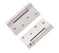 Générique Charnières de Porte Réglables 2pcs en Acier Inoxydable à Fermeture Automatique sans Bavures, Ressort Unique, Adaptées pour Armoires et Portes Intérieures pour Armoires et Portes