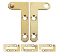 Générique Charnières pivotantes de porte en cuivre rotatives 4 ensembles pour porte en bois, adaptées pour bureau et maison avec surface résistante à l’usure