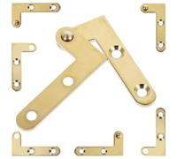 Générique Charnières Pivotantes Invisibles de Friction Surface Lisse en Cuivre Lot de 4 pour Portes en Bois et Fenêtres Adaptées Bureau et Maison