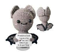 Générique Chauve-Souris Au Crochet Halloween Ornement Miniature avec Carte