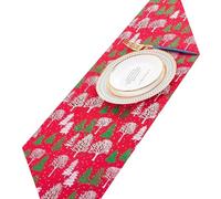 Générique Chemin de Table en Tissu de Lin de qualité supérieure, imprimé Feuille d ' Or, Lavable pour Les décorations de dîner de noël, Nappe décorative en Feuille d ' Or