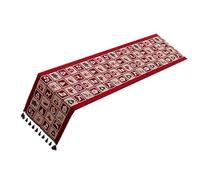 Générique Chemin de Table tissé Doux de Noël avec Tissu Chenille et Glands pour décoration de Table de Vacances intérieure Moderne Chemin tissé en Chenille