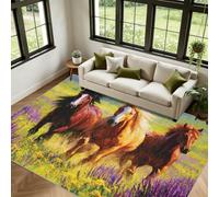 Générique Cheval Tapis Chevaux de Course Salon 140x200cm